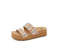 Reef Cushion Vista Hi Women's Sandals Beachy Woven Slide Slip On Flip Flops, Beachy Woven, 5 UK