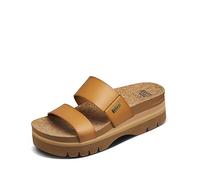 REEF Cushion Vista Higher - Sandalias de plataforma para mujer, soporte de arco, plantilla acolchada ultrasuave, Natural, 37.5 EU