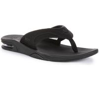 Reef Fanning Abrebotellas T Post Strap Sandalia Para Hombre Todo Negro UK 6 - 12