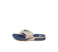 REEF Fanning - Chanclas abrebotellas para hombre, soporte de arco, suela duradera, resistente al agua, Bronceado/azul marino/bronceado, 44 EU