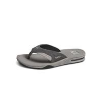 REEF Fanning Chanclas abrebotellas para hombre, soporte de arco, suela duradera, resistentes al agua, Gris (Grey Suede), 40 EU
