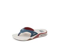 REEF Fanning Mens Bottle Opener Flip Flop, Arch Support, Durable Outsole, Water Friendly, Varsity, 10