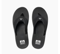 Reef Fanning Men's Flip Flops Negro/Plateado Nuevo