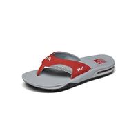 Reef Fanning Pregame - Sandalias impermeables para hombre, color negro y rojo, Rojo y gris, 43 EU