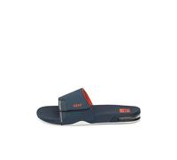 Reef Fanning Slide, Chanclas Hombre, Navy Orange White, 45 EU