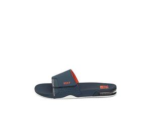 Reef Fanning Slide, Chanclas Hombre, Navy Orange White, 45 EU