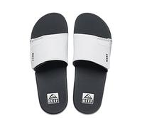 Reef Fanning Slide, Sandalia Hombre, Gris y Blanco, 47 EU