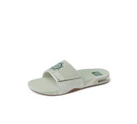 REEF Fanning Slide - Sandalias abrebotellas para hombre, soporte de arco, suela duradera, resistente al agua, Sage Sun, 42 EU