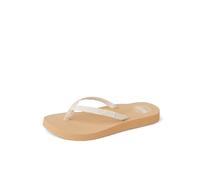 REEF Ginger - Chanclas de playa para mujer, correa tejida suave hecha de PET 100% reciclado, Crema/Tostado, 38.5 EU