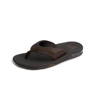 Reef - Leather Fanning, Chanclas Hombre, Marrón (Dark Brown DAB), 37.5 EU