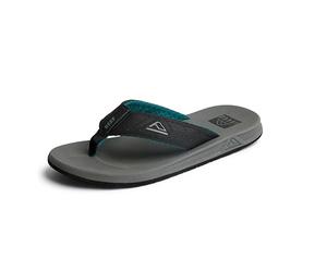 REEF Men's Phantoms Sandal, Grey/Black/Green, 17