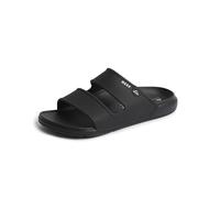 REEF Oasis Double Up Chanclas para hombre, impermeables, plantilla moldeada suave y con sujeción, Negro -, 9.5