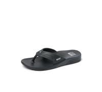 REEF Sandalias para hombre, Fanning H20, Negro/Plateado, 10