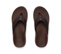 Reef Sandalias Tipo Chanclas Reef Leather Offshore Hombre Oscuro/Marrón NUEVO