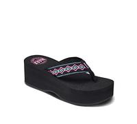 Reef Sandy Hi, Chanclas Mujer, Negro Malibu, 40 EU