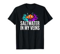 Reef Tank Aquarist Saltwater In My Veins Camiseta
