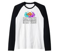 Reef Tank Aquarist Saltwater In My Veins Camiseta Manga Raglan