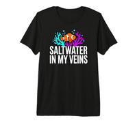 Reef Tank Aquarist Saltwater In My Veins Camiseta Premium