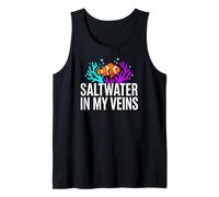 Reef Tank Aquarist Saltwater In My Veins Camiseta sin Mangas
