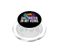 Reef Tank Aquarist Saltwater In My Veins PopSockets PopGrip para MagSafe