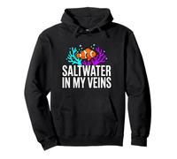Reef Tank Aquarist Saltwater In My Veins Sudadera con Capucha
