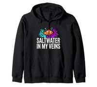 Reef Tank Aquarist Saltwater In My Veins Sudadera con Capucha