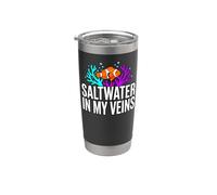 Reef Tank Aquarist Saltwater In My Veins Vaso térmico de acero inoxidable de doble pared