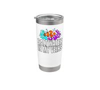 Reef Tank Aquarist Saltwater In My Veins Vaso térmico de acero inoxidable de doble pared