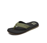 Reef The Layback, Sandalias Hombre, Negro/Verde Olivo, 48 EU