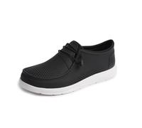 REEF Water Coast Zapatos para Hombre, Resistentes al Agua, Plantilla Suave, Transpirable, Suela Que no Deja Marcas, Negro -, 45 EU