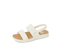 REEF Water Vista Higher - Sandalia de plataforma para mujer, correa de velcro ajustable, blanco/bronceado, 37.5 EU