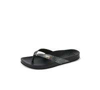 REEF Women's Cushion Court Sandal, Black Sassy, 12