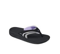 Reef Women's Girls Slap 3 Sandal, Grey/Purple, 8