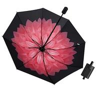 Paragua Paraguas Antiviento Paraguas Plegable Para Mujer, Para Viajes, Antiuv, A Prueba De Viento, Con Flores, A La Moda, Para El Sol, Para Mujer Paraguasa Hombre Mujer ( Color : G , Size : 26*4cm )