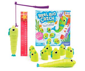 Reel Big Catch Pesca Juego Fine Motor Habilidades Medición Maths para Niños 3+