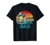 Reel Cool Dad Vintage Retro Pesca Divertido Pescador Camiseta