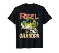 Reel Cool Grandpa Fishing Dad Día del Padre Pescador Fish Camiseta