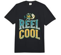 Reel Cool Humor Vibes Dad Funny Fishing Cita Broma Juego de Palabras Comfort Colors Adult Heavyweight T-Shirt