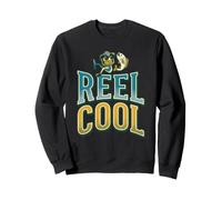 Reel Cool Humor Vibes Dad Funny Fishing Cita Broma Juego de Palabras Sudadera