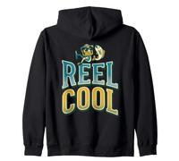 Reel Cool Humor Vibes Dad Funny Fishing Cita Broma Juego de Palabras Sudadera con Capucha