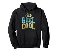 Reel Cool Humor Vibes Dad Funny Fishing Cita Broma Juego de Palabras Sudadera con Capucha