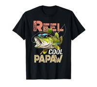 Reel Cool Papaw Fishing Dad Día del Padre Pescador Fish Camiseta