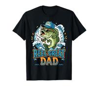 Reel Great Dad a Lake Life Angler Humor gráfico Camiseta