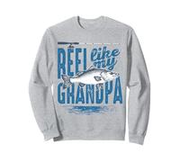 Reel Like My Grandpa Fisherman Grandfather to Grandchild Sudadera