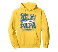 Reel Like My Papa Funny Fishing Grand Son Daughter Sudadera con Capucha