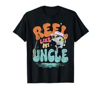 Reel Like My Uncle Funny Fishing Buddy Niece and Nephew Camiseta