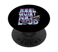 Reel Quiet, Net Loud PopSockets PopGrip Adhesivo