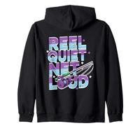 Reel Quiet, Net Loud Sudadera con Capucha