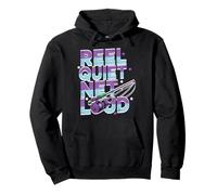 Reel Quiet, Net Loud Sudadera con Capucha