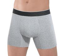 REELINDRY Ropa interior para incontinencia para hombre, alta absorción, enfermedad de próstata, fugas de vejiga, pierna media, calzoncillos, lavable, 1 paquete (gris claro, 2XL)